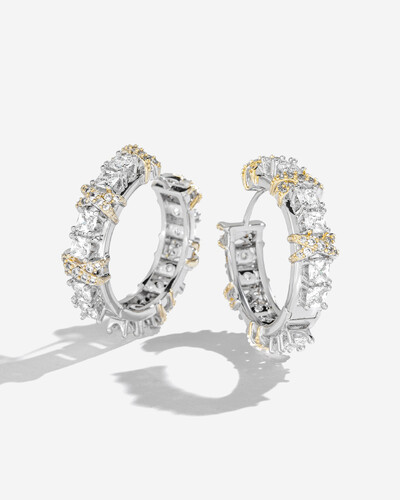 FotoBrinco Argola Celeste Shine