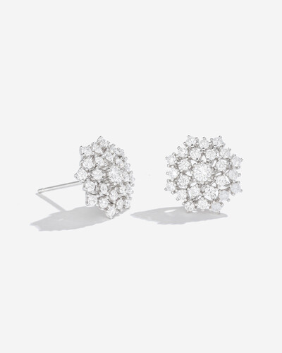 Foto Brinco Chuveirinho Moissanite - 1.32ct - 1,5cm - Prata 925