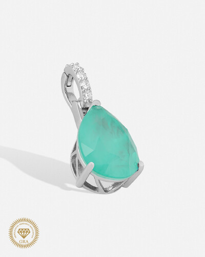 Foto Pingente Beatrice Moissanite 2mm - 0.26ct - Prata 925