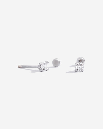 Foto Brinco Solitário Judy - Moissanite 3 mm - 0.2ct - Prata 925