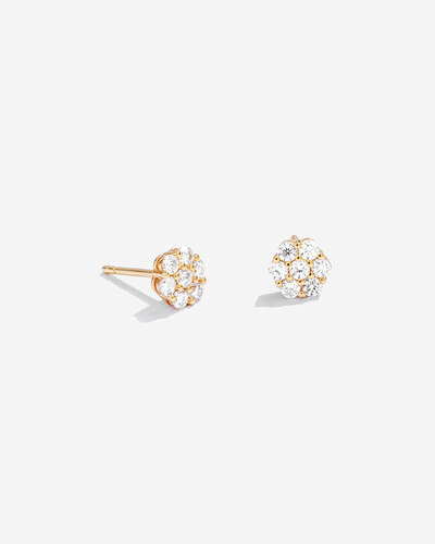 Foto Brinco Bouquet - Moissanite 2 mm - 0.03ct - Prata 925