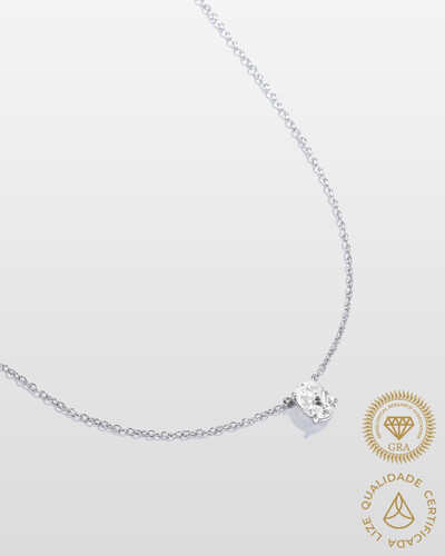 Foto Colar Arles Moissanite - 7,5 mm - 1.0ct - 4 garras - Prata 925