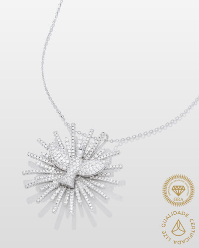 Foto Colar Espírito Santo G - Moissanite 2.83ct - Prata 925