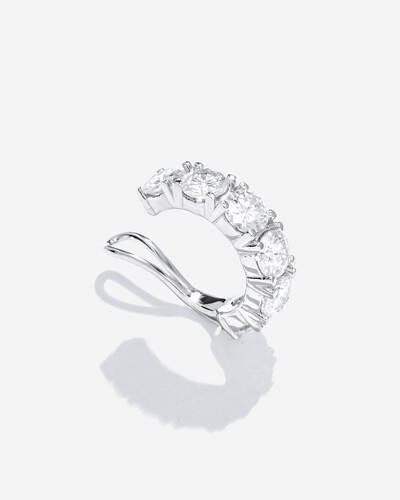 Foto Piercing Aurora- Moissanite 3,5 mm - 0.2ct- Prata 925