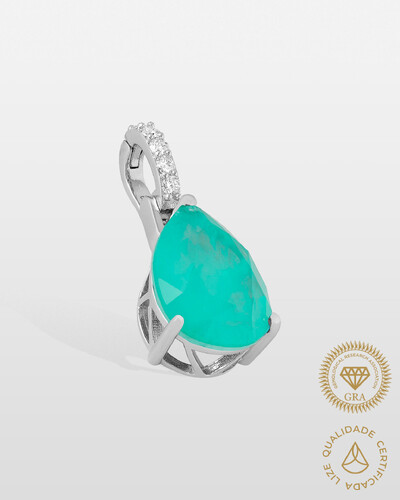 Foto Pingente Beatrice Moissanite 2mm - 0.26ct - Prata 925