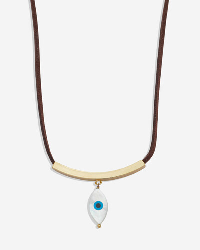 Foto Choker Fio de Camurça com Olho Grego