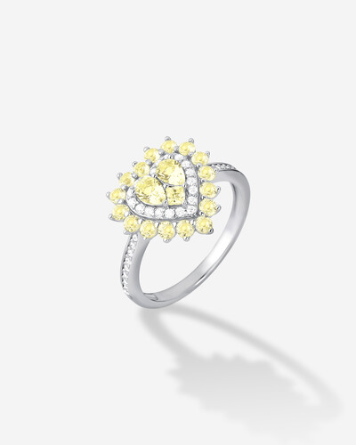 Foto Anel Coração Lavinia - Prata 925