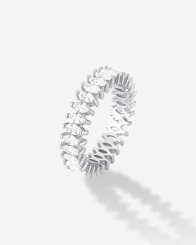 Foto Anel Aparador Navete- Prata 925