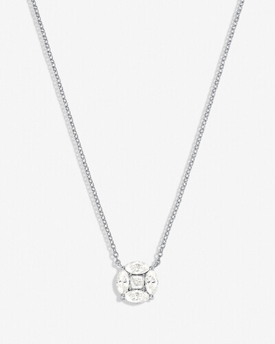 Foto Colar Noite e Luz - Moissanite - 10mm - 0.3ct - Prata 925