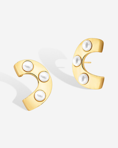 Foto Brinco Ear Cuff Pérolas Agnes