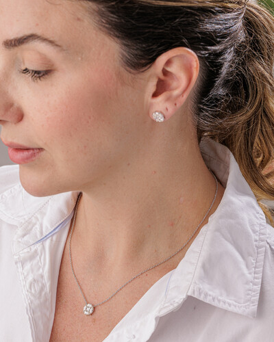 FotoColar Noite e Luz Moissanite - Prata 925
