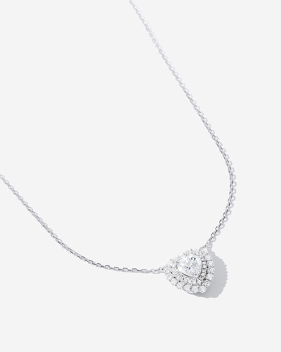 Foto Colar Coração Di Luce Moissanite - 7 mm - 1.2ct - Prata 925