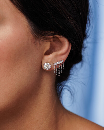 FotoBrinco Angeline Moissanite - 1.64ct - Prata 925