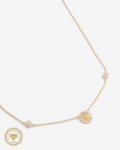 Foto Colar Nossa Senhora das Graças Moissanite 1.2mm- 0.008ct - Prata 925