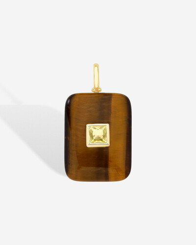 Foto Pingente Pedra Natural Square M - Citrino