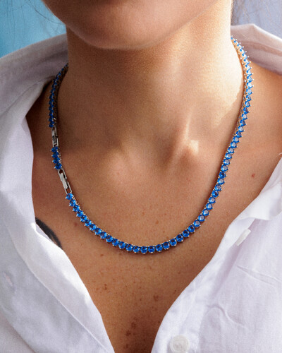 Foto Colar Riviera Colors 3mm - 3 garras - 42cm