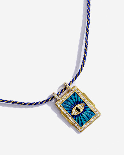 Foto Colar Fio Olho Grego Boho