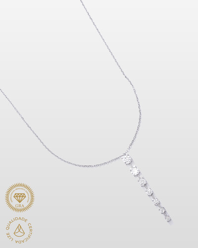 Foto Colar Slim - Moissanite - 0,73ct - Prata 925
