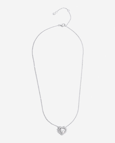 Foto Colar Coração Grace - Moissanite 0.8 mm - 2.53ct - Prata 925