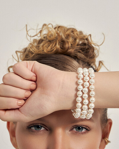 Foto Pulseira Mini Pérola Shell Audrey