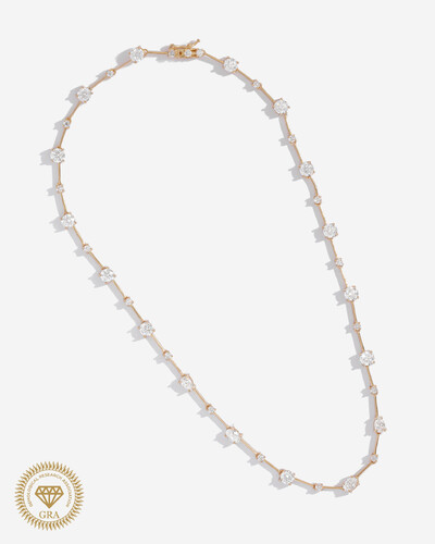 Foto Colar Riviera Fio Faca Inala Moissanite - 5mm- 9,2ct - Prata 925