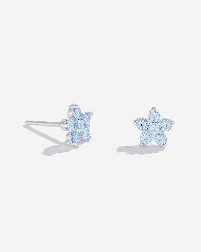 Foto Brinco Moissanite Flor Noelle - 0.03ct - Prata 925