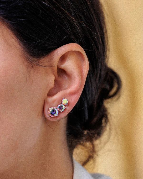 Brinco Ear Cuff Holográfico