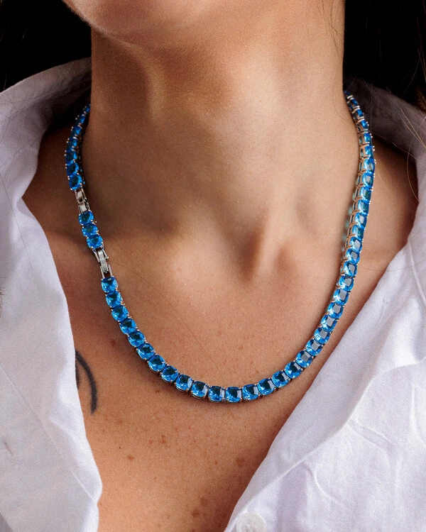 Colar Riviera Square - 6mm - 4 garras - 42cm