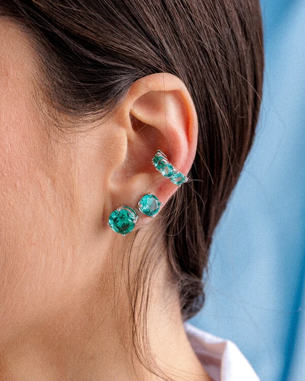 Conjunto de Brinco e Piercing Colors
