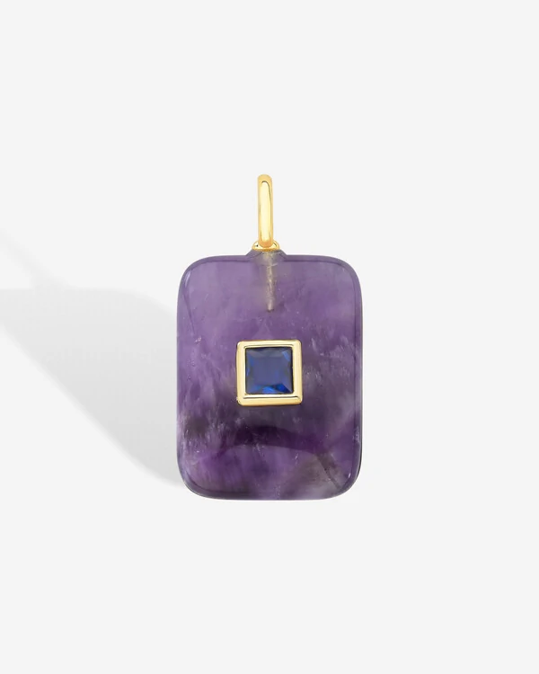 Pingente Natural Square M - Tanzanita