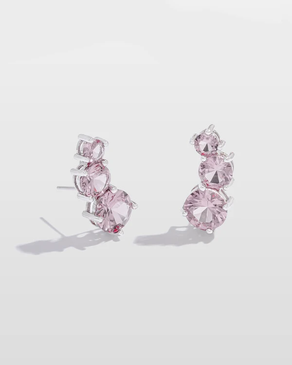Brinco Ear Cuff Helena Colors - Silver