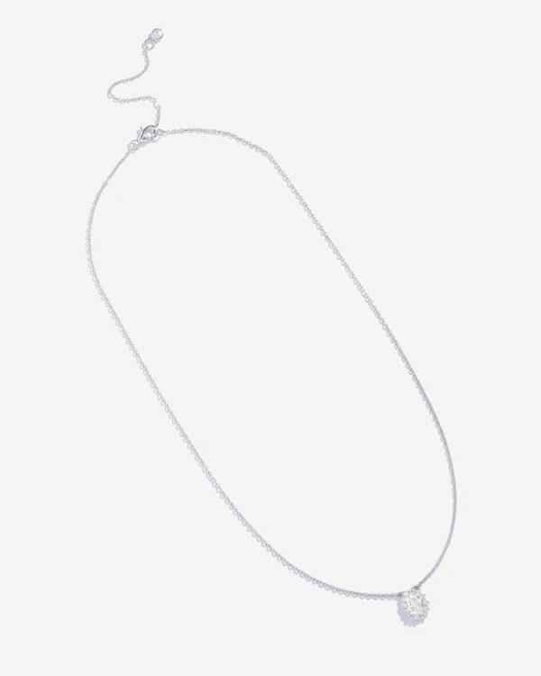 Colar Camafeu Oval - Moissanite - 1.5ct - Prata 925