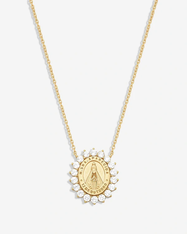 Colar Medalha Nossa Senhora Aparecida