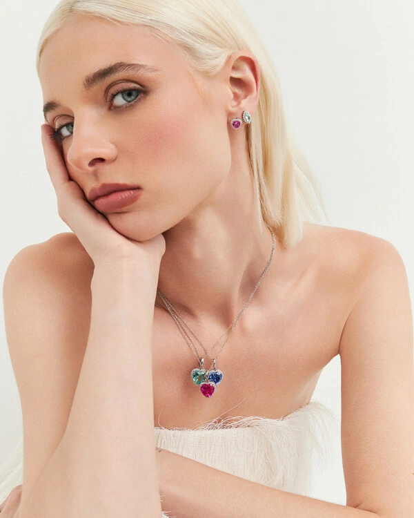 Brinco Coração Carol - Prata 925