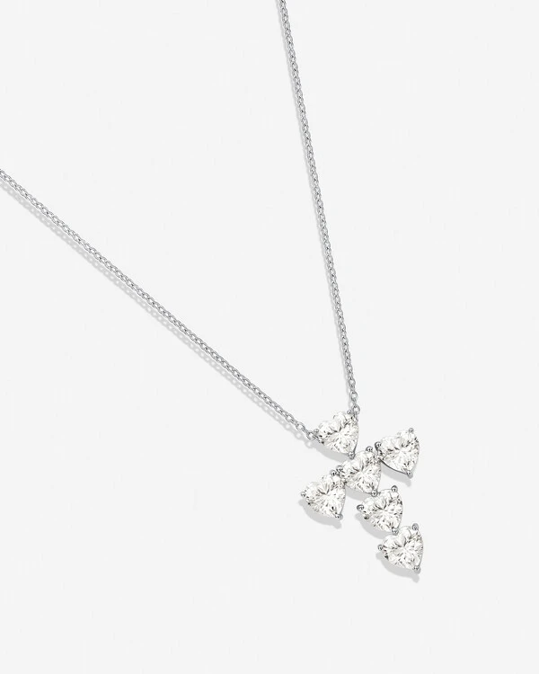 Colar Cruz Bianca - Moissanite - 4.8 ct - Prata 925