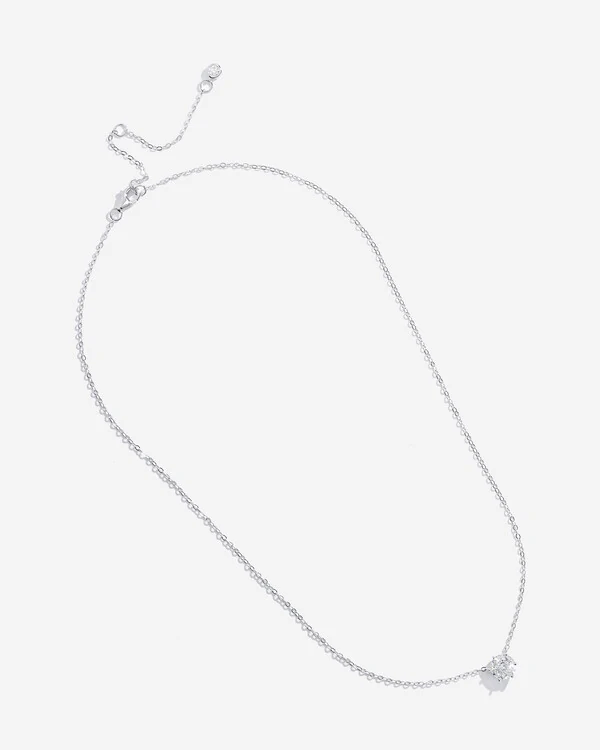 Colar Évora Moissanite - 6,5 mm - 1 ct - Prata 925