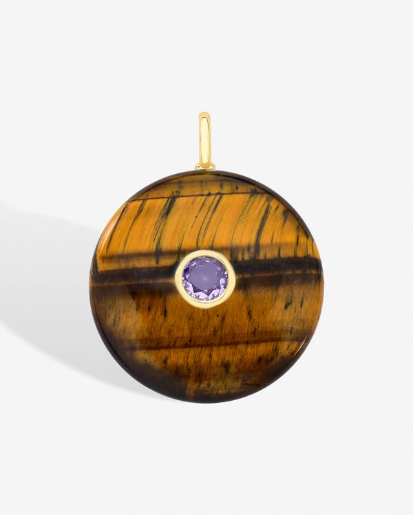 Pingente Natural Circle - Tanzanita