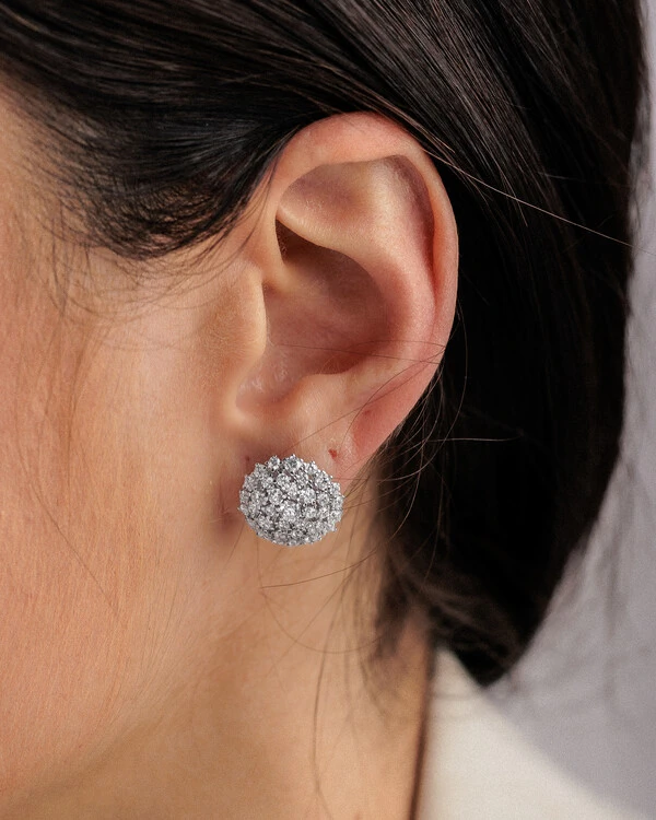 Brinco Zinia - Moissanite - 5.7ct - Prata 925