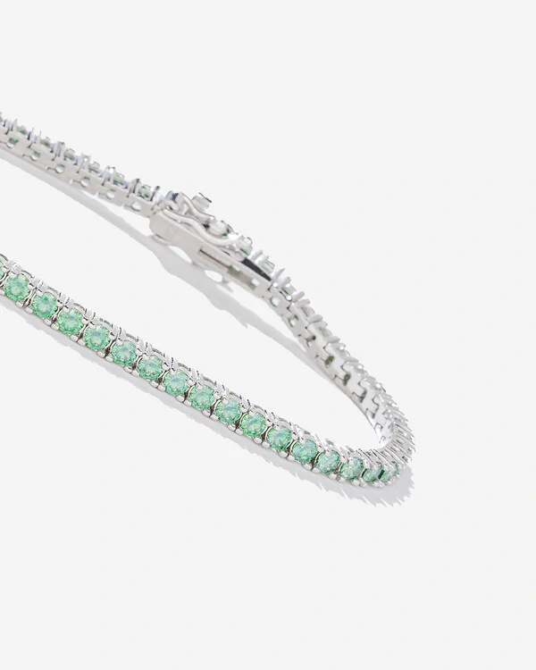 Pulseira Riviera Mavi 16 cm - Moissanite 0.6ct - 2,5 mm - Prata 925