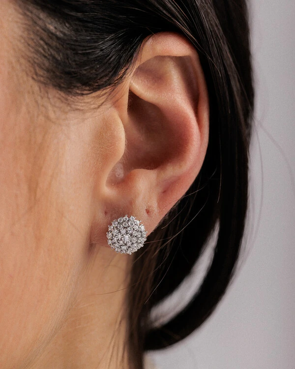 Brinco Zinia - Moissanite - 5.7ct - Prata 925