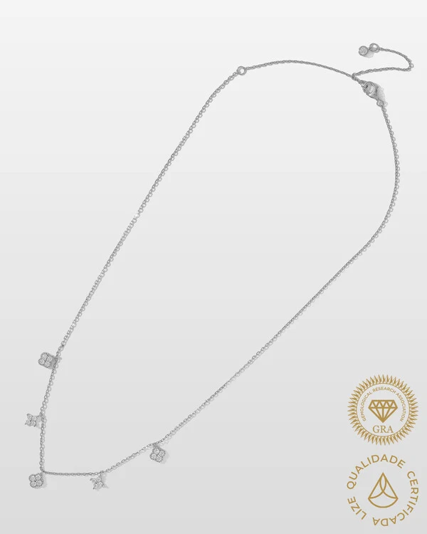 Colar Alis Moissanite 3.0mm - 0.7ct - Prata 925