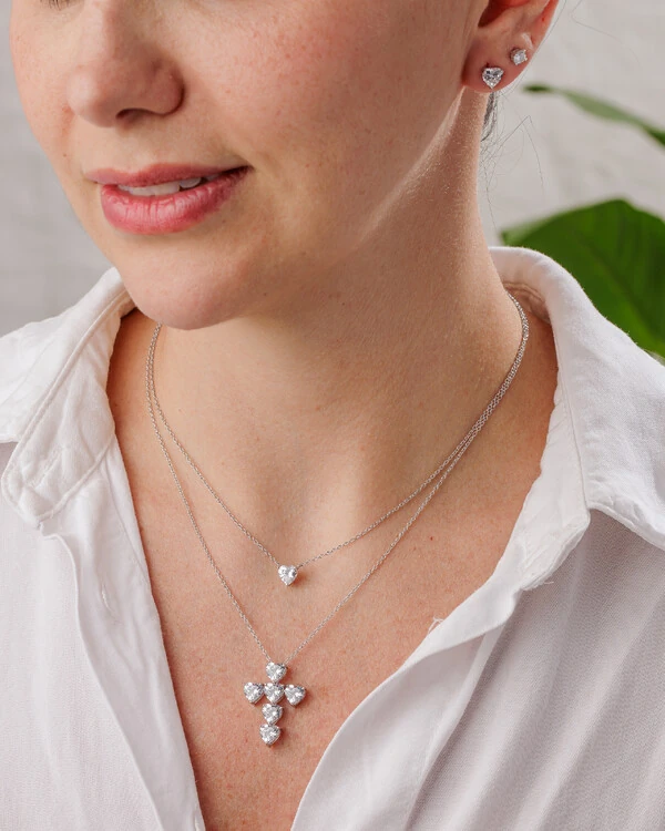 Colar Coração Una - Prata 925