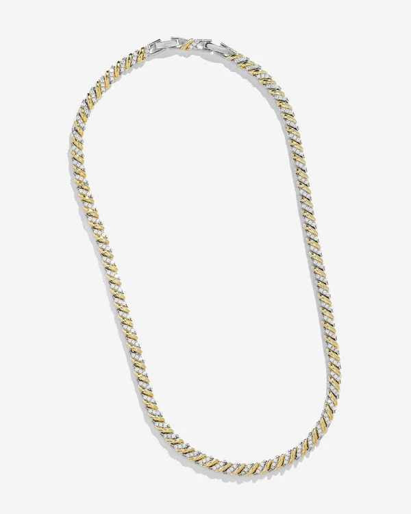 Colar Riviera Duo Shine Celeste