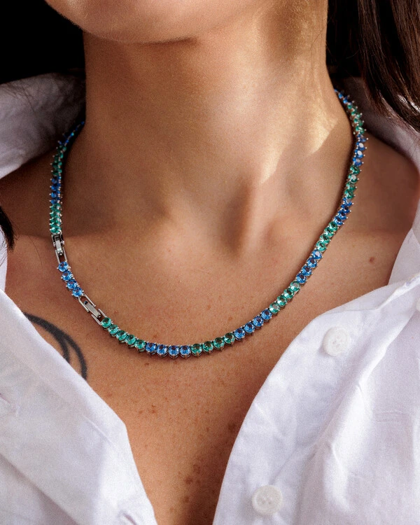 Colar Riviera Colors 3mm - 3 garras - 42cm