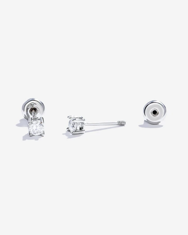 Brinco Ponto de Luz Lunary Moissanite - 2mm - 0.03ct - Prata 925