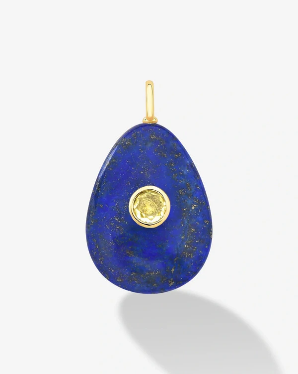 Pingente Pedra Natural Gota M - Lemon