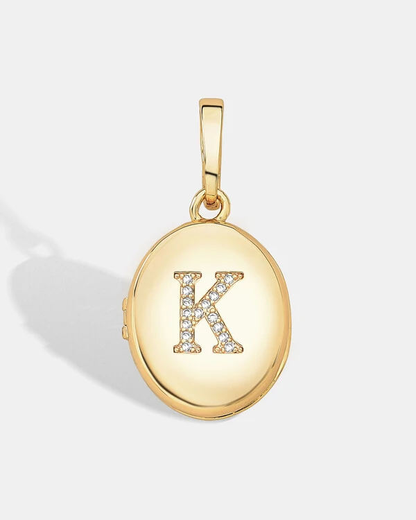 Pingente Relicário Letra