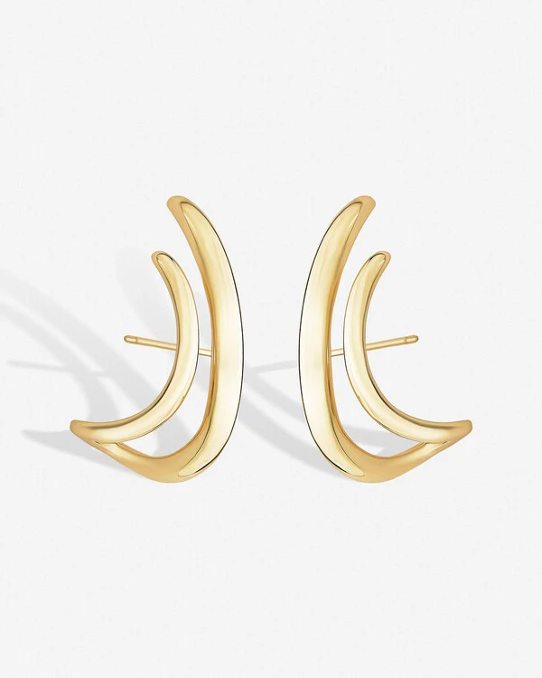 Brinco Ear Hook Golden Moon