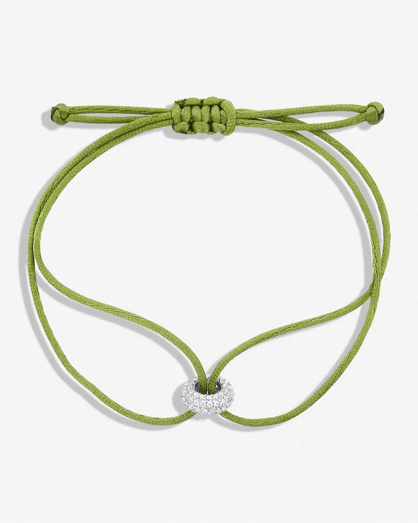 Pulseira Fio Encerado Elo Colors - Prata 925