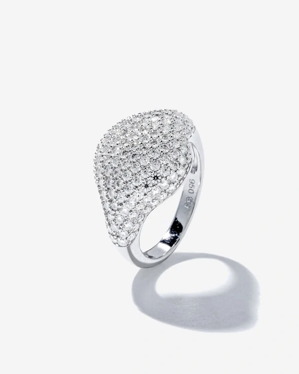 Anel Mindinho Bold Moissanite - 1.47ct - Prata 925